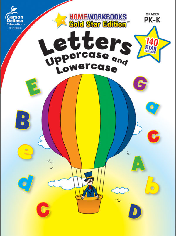 Letters: Uppercase And Lowercase (Pk - K) Home Workbook - Gold Star Edition