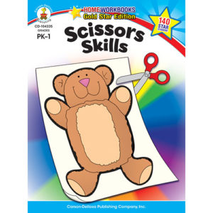 Scissors Skills (Pk - 1) Home Workbook - Gold Star Edition