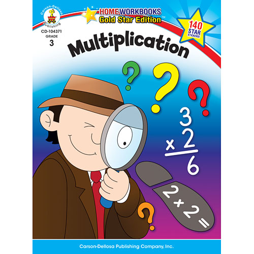 Multiplication (3) Home Workbook - Gold Star Edition