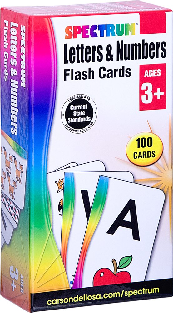 Spectrum Letters & Numbers Flash Cards (Ages 3+)