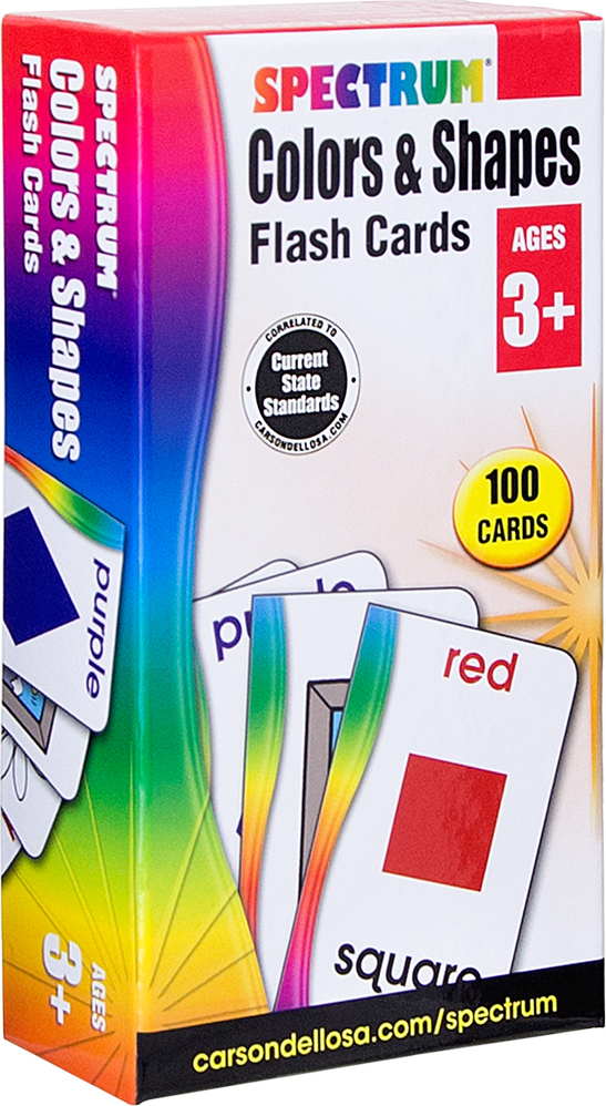 Spectrum Colors & Shapes Flash Cards (Ages 3+)