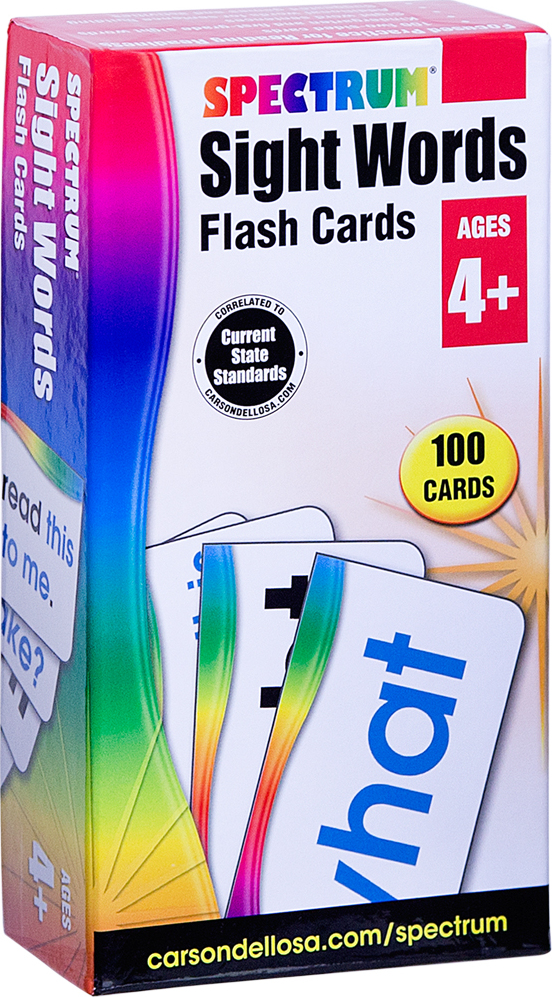 Spectrum Sight Words Flash Cards (Ages 4+)