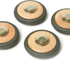 Tegu Magnetic Wooden Wheels - Pack of 4