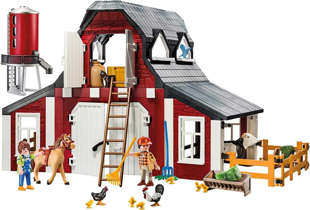 playmobil country barn with silo