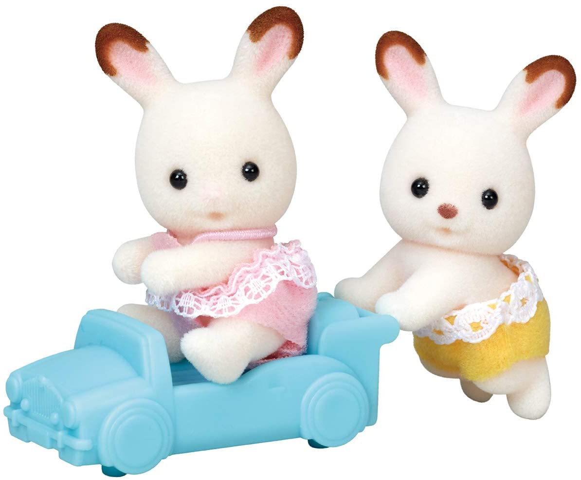 Calico Critters Hopscotch Rabbit Twins – Purple Cow Toys