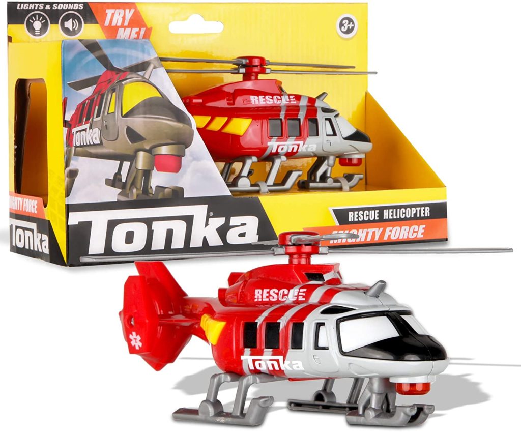 Tonka Mighty Force Rescue Helicopter Purple Cow Toys