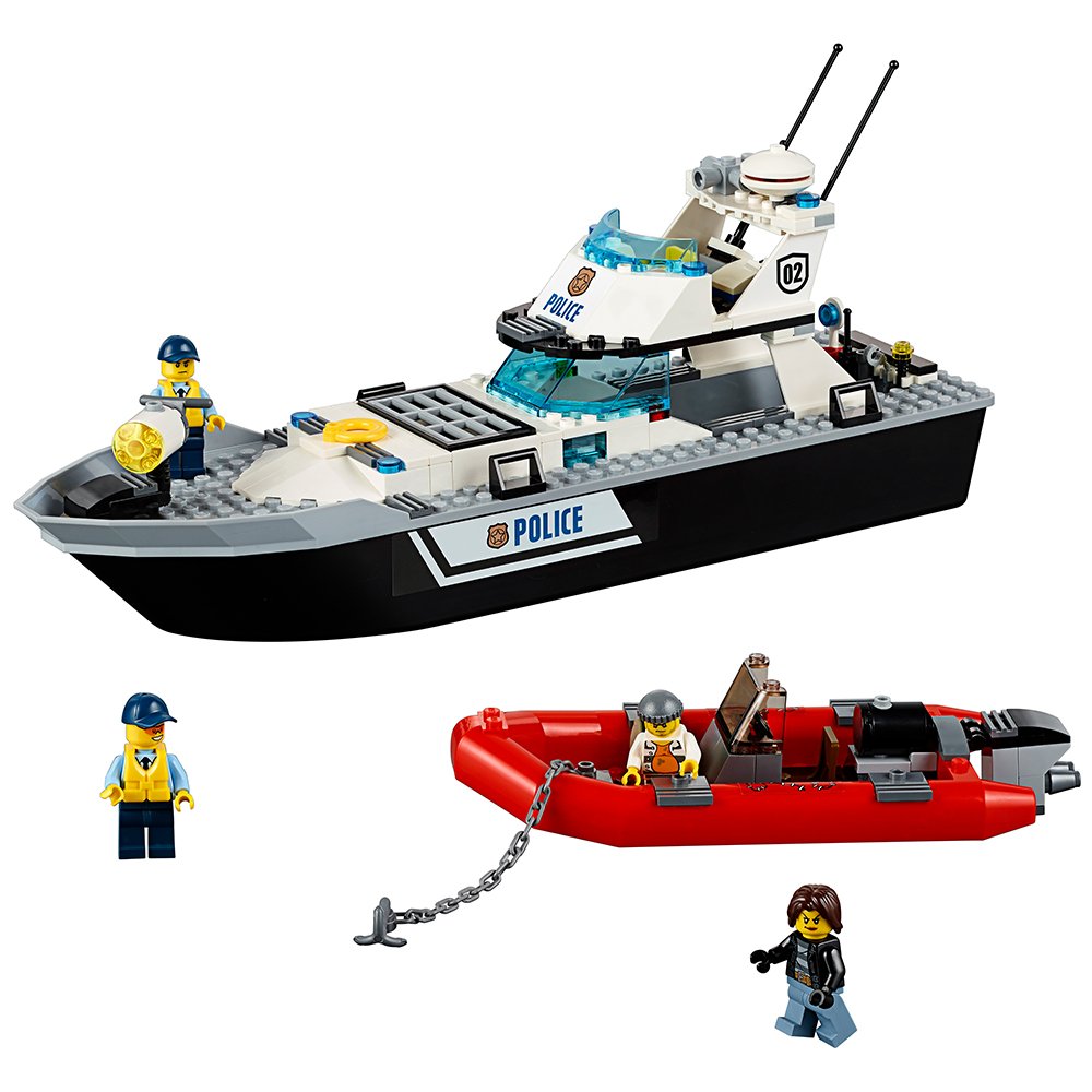 lego police yacht