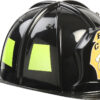 Jr. Firefighter Helmet, Black, Adj Youth Size