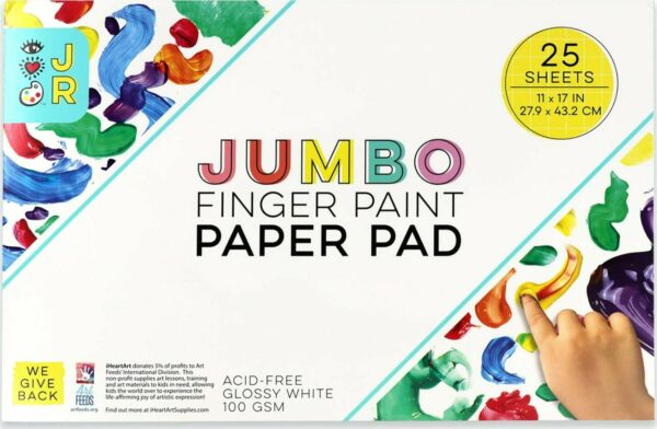 iHeart Art JR Jumbo Finger Paint Paper Pad