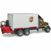 Bruder 02828 MACK Granite UPS logistics truck with forklift