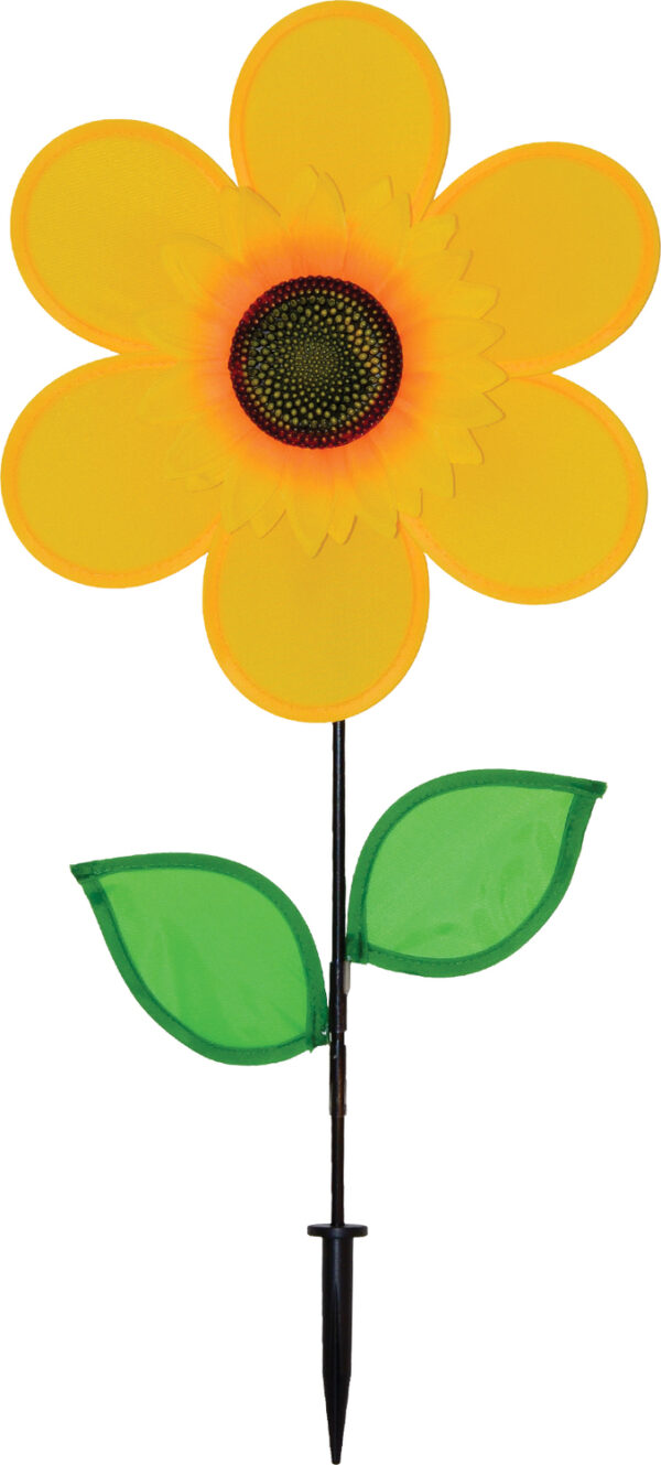 12" Sunflower with Leaves