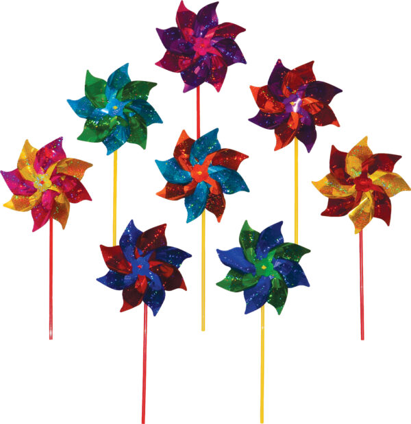 Classic Mylar Pinwheels - 8 PC