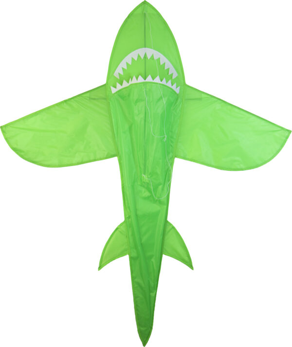 5' 3D Green Shark Kite