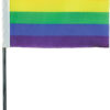 Printed Rainbow 4x6 Hand-Held Flag