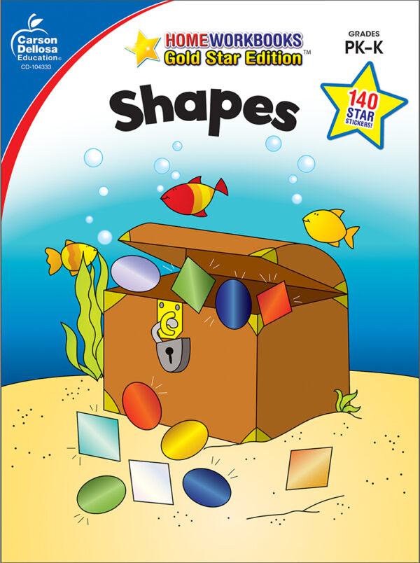 Shapes (Pk - K) Home Workbook - Gold Star Edition