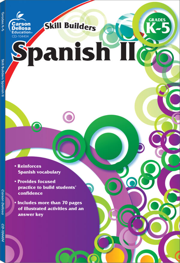 Spanish II, Grades K - 5 (Skill Builders), Grades K - 5