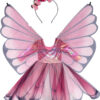 Butterfly Twirl Dress with Wings (Size 5-6)