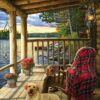 Lake Cabin Labrador (Tray Puzzle)