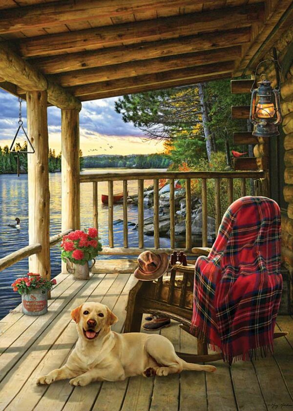 Lake Cabin Labrador (Tray Puzzle)