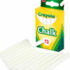 Crayola White Chalk - 12 Count