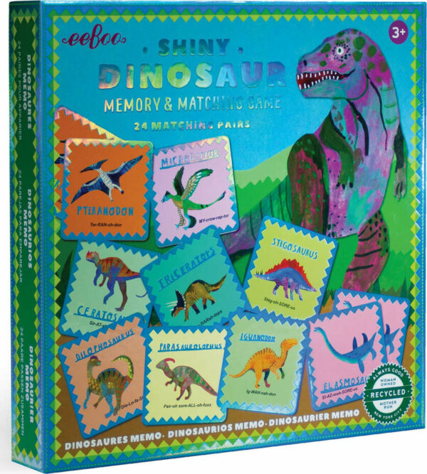 Shiny Dinosaur Memory and Matching Game