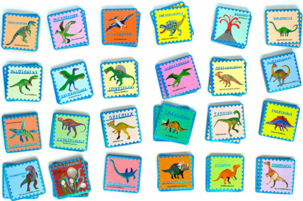 Shiny Dinosaur Memory and Matching Game