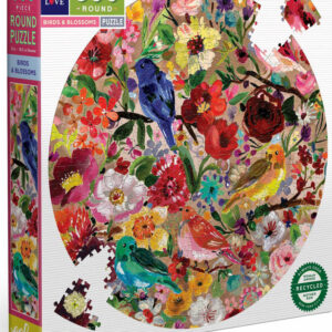 Birds & Blossoms 500 Piece Round Puzzle