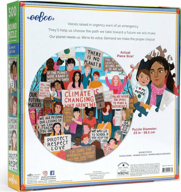 Climate Action 500 Piece Round Puzzle