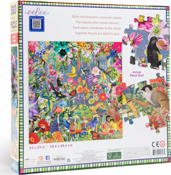 Garden of Eden 500 Piece Square Puzzle