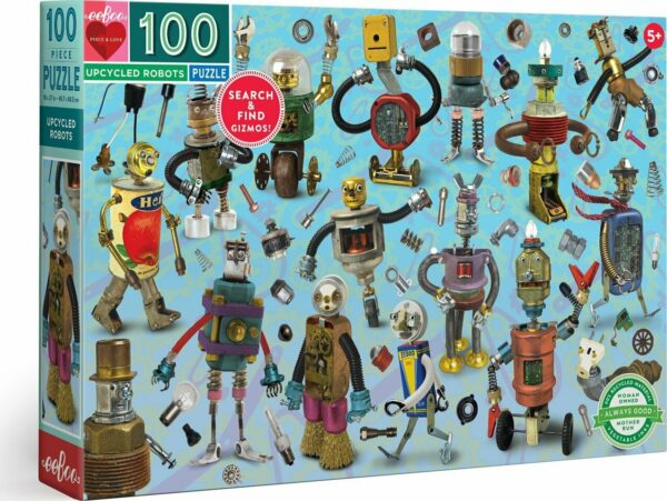 Upcycled Robots 100 Piece Puzzle