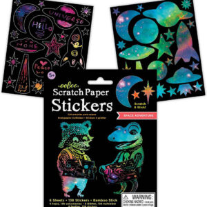 Galactic Space Scratch Paper Stickers