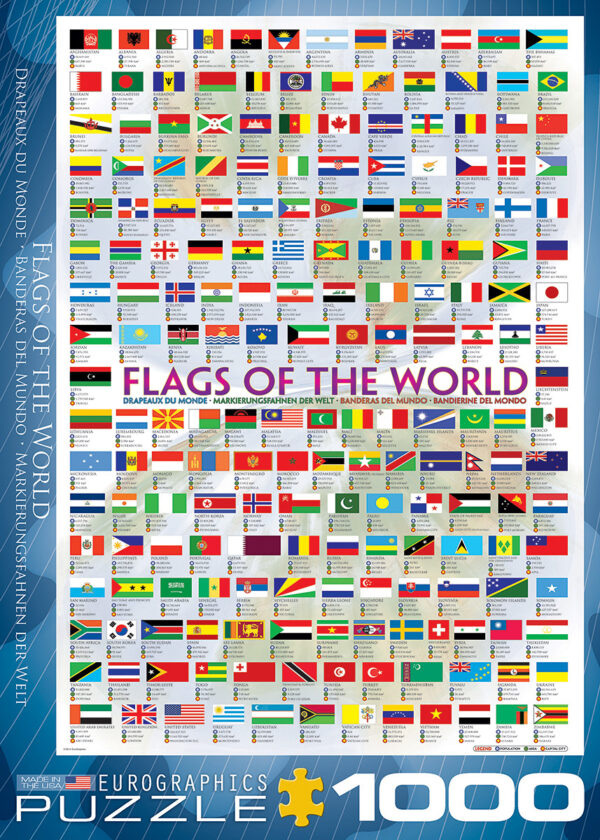 Flags Of The World 1000-piece Puzzle