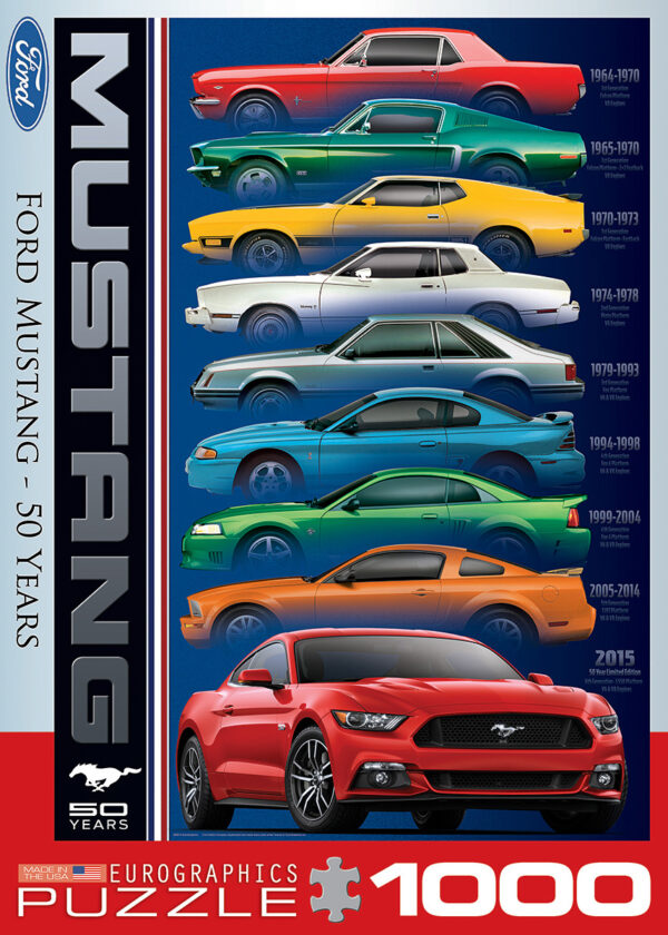 Ford Mustang 50 Years 1000-piece Puzzle