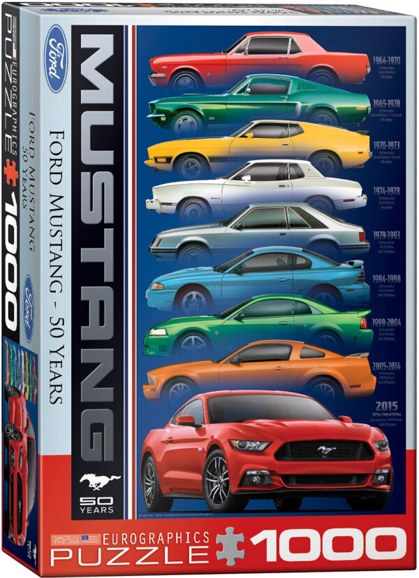 Ford Mustang 50 Years 1000-piece Puzzle