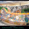 Barcelona Park Guell 1000-piece Puzzle