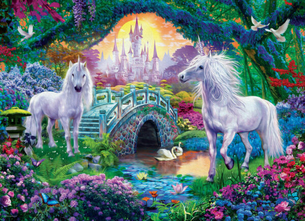 Unicorn Fairy Land 500-Piece Puzzle (Small box)