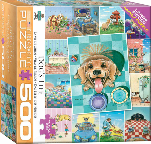 Dog's LIfe 500-Piece Puzzle (Small box)