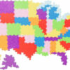 Plus-Plus Puzzle By Number - Map of the United States