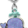 Glitter Whale Charm