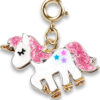 Gold Glitter Unicorn Charm