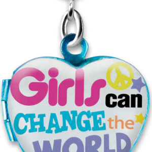 Girls Can Change the World Charm