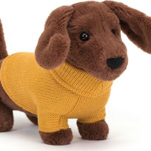 Sweater Sausage Dog Yellow