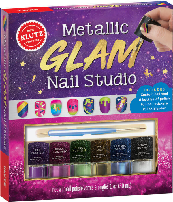 Metallic Glam Nail Studio