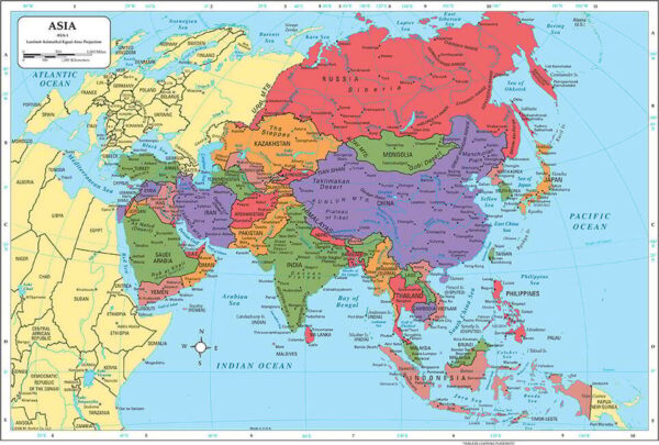 Asia Map Placemat