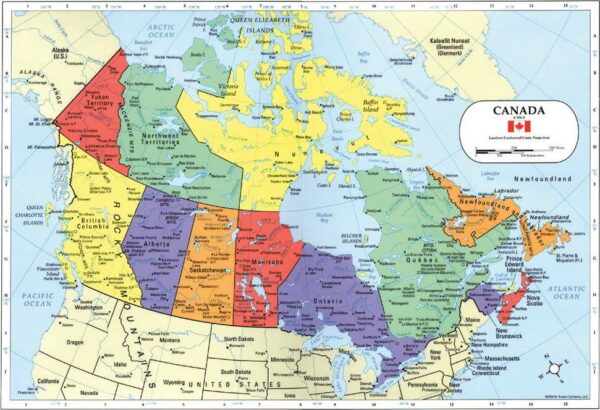 Canada Map Placemat