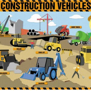 Construction Vehicles Placemat