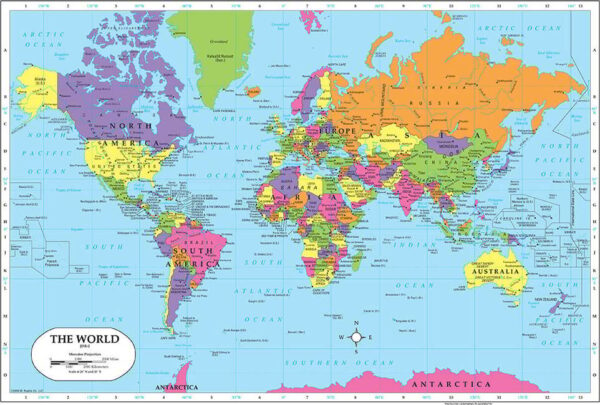 World Map Placemat