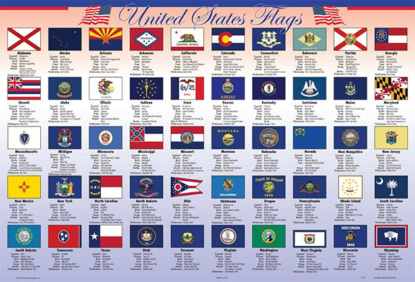 United States State Flags Placemat