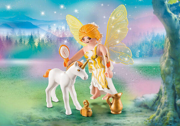 Sun Fairy With Unicorn Foal