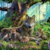 Wolves in the Forest (1000 Piece Puzzle)